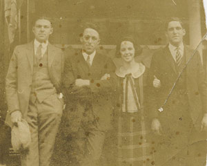 Joseph LeBlanc, Charlie LeBlanc, Emily LeBlanc, and Denny LeBlanc, circa 1920