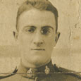 Thomas Deveau portrait, 1918, in Canadian military uniform